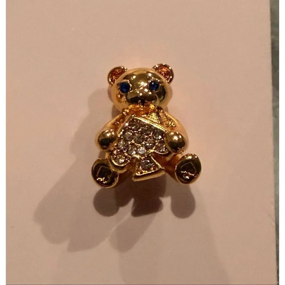 Kate Spade NEW Oh what Fun Spade Teddy Bear stud earrings